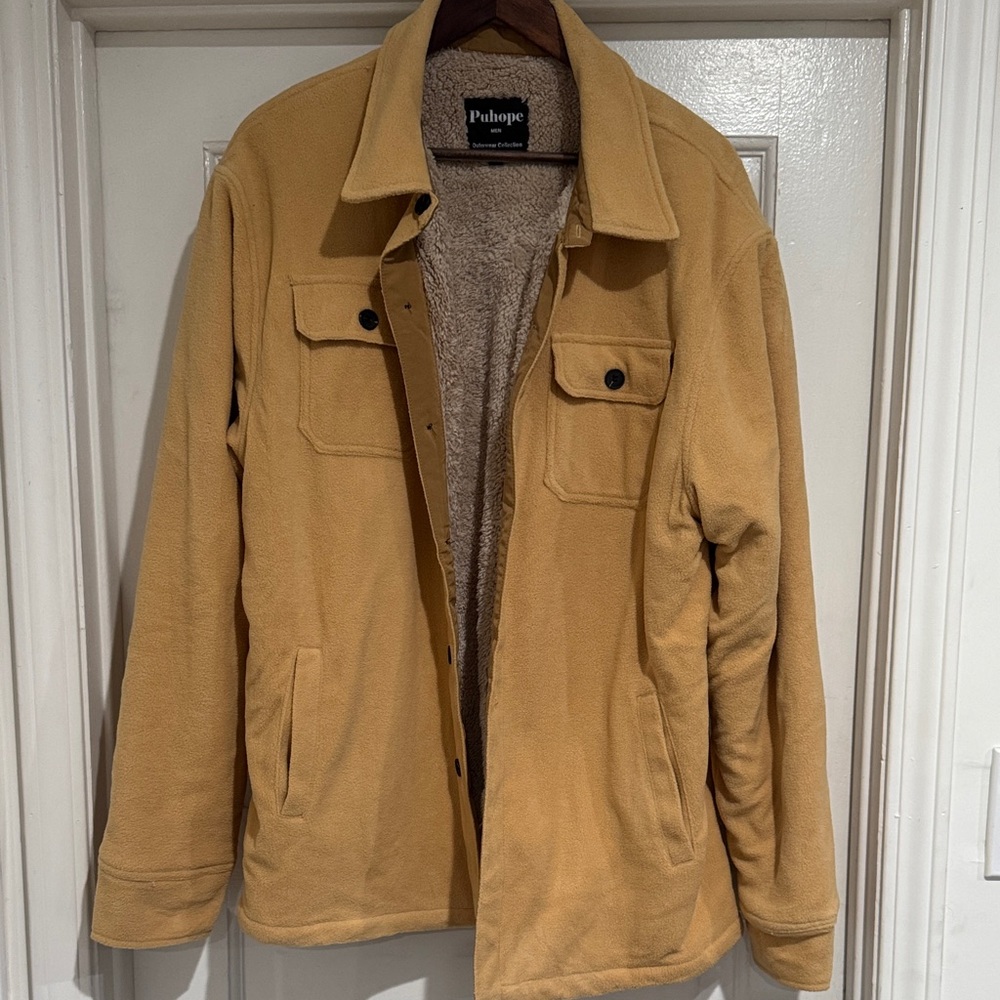 Men's Fleece Sherpa-Lined Coat